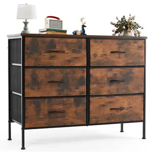 6 Fabric Drawer Dresser for Bedroom, Dressers & Chests of Drawers, Dresser Drawer Organizers