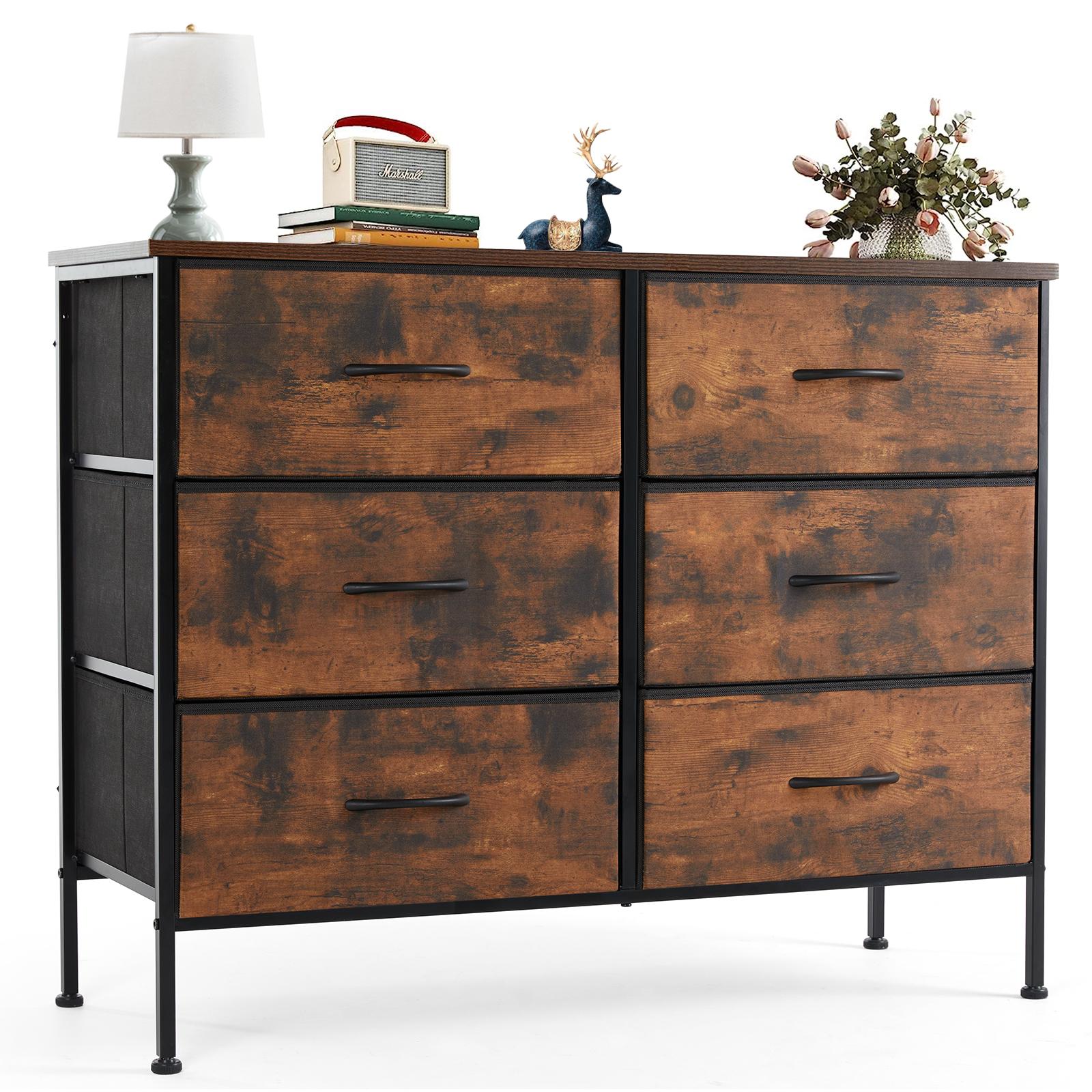 6 Fabric Drawer Dresser for Bedroom, Dressers & Chests of Drawers, Dresser Drawer Organizers