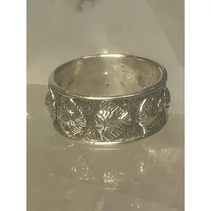 Fish Ring size 8.50 Fishes band fishermen fisherwomen sterling silver