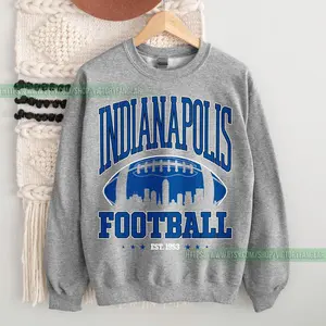 [SALE UP TO 50% + FREE SHIP] - Indianapolis Football Vintage Sweatshirt T-Shirt, Indianapolis Colt Football Shirt, Retro Indianapolis Football Sweater, Colt Fan Gift FCY24, Cozy Unisex Sweatshirt