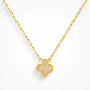 EVRY JEWELS Gold or Silver Plated Women's Waterproof Lucky Necklace