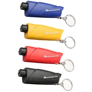 Pack Of 4 Car Window Breaker And Seatbelt Cutter with Keychain Tool, Car Emergency Escape Tool, Glass Breaker And Seat Belt Cutter, Idea Gift for Family And Friends