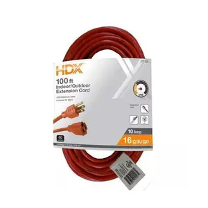 100 ft. 16/3 Light Duty Indoor/Outdoor Extension Cord, Orange
