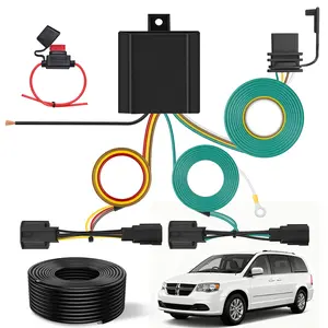 Nilight 4 Pin Trailer Wiring Harness Kit 56331 for2011 2012 2013 2014 2015 2016 2017 2018 2019 2020 Dodge Grand Caravan Chrysler Town & Country Ram C/V