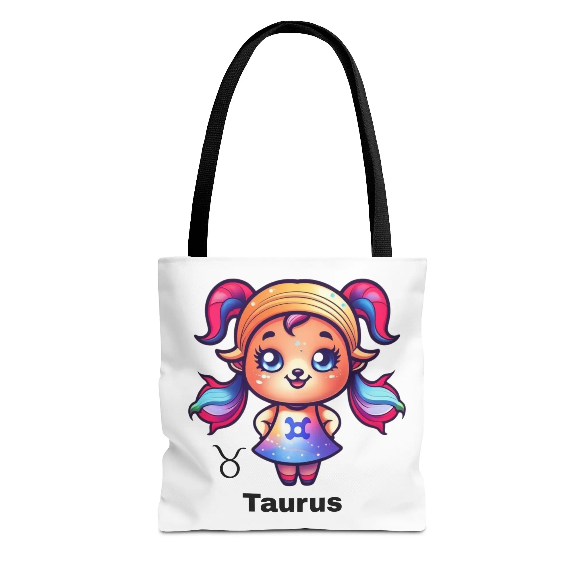 Cute Taurus Zodiac Tote Bag, Taurus Gift for Astrologers, Personalized Astrology Bag, Zodiac Sign Tote, Horoscope Lover's Accessory