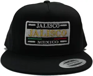 Jalisco Placas Trucker Snapback Mesh Black