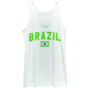 Women's Lost Gods Brazil Flag Racerback Tank Top