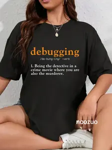 100% Cotton Debugging Definition Tee Code Coding Computer Programmer T-Shirt