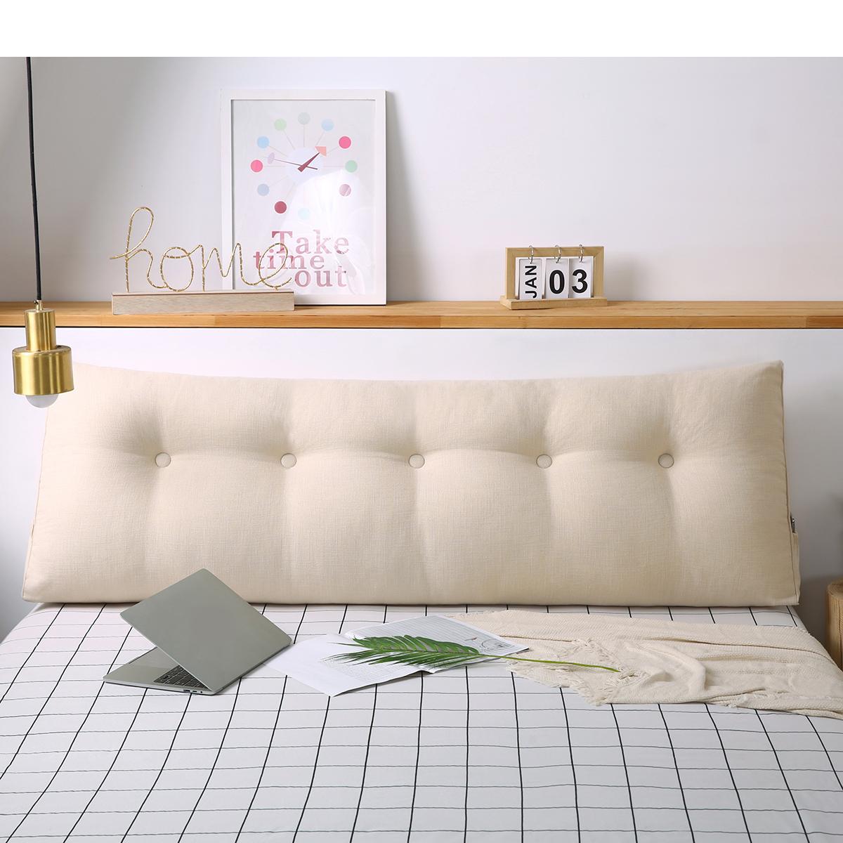 Triangular Positioning Support Pillow Reading Backrest Wedge Pillow Headboard for Day Bed Bunk Bed RV/Trailer for Single Bed Bedroom Sofa,39.3" x 16.7" x 7 ladybug  pillow  pets