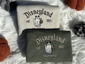Halloween Embroidered Fall Disneyland Ghost Mouse, Halloween Embroidered T-shirt, Hoodie, Sweatshirt
