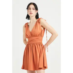 Camille Dress - Brick
