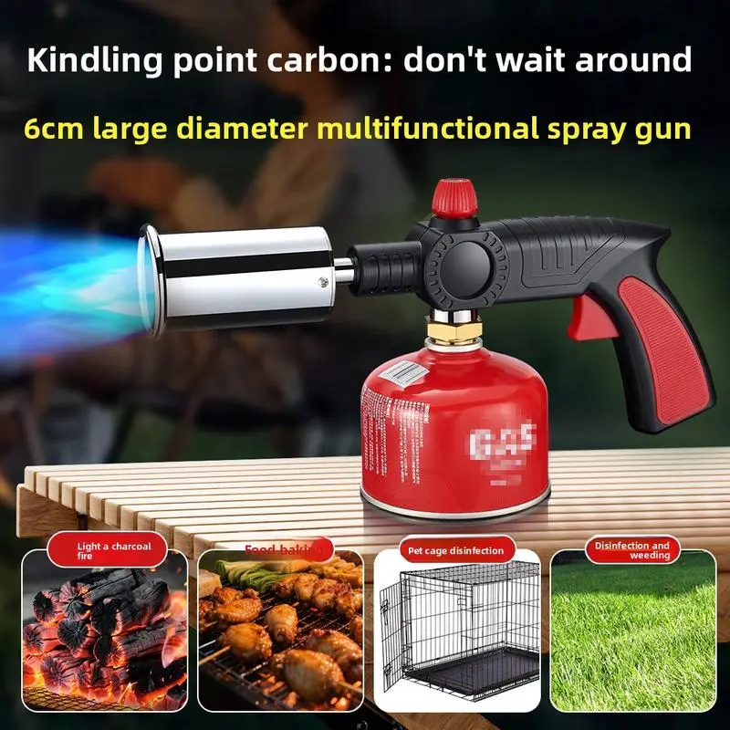 AXIZITECH Powerful Propane Torch(Propane Tank Not Included),With One-Touch Max Fire Button and Safety Lock, Adjustable Blow Torch for Sous Vide Searing Steak, BBQ,Fireplace,Charcoal Wood,Excellent Gift for Christmas and New Year(Without a gas cylinder) Su AXIZITECH Powerful Propane Torch(Propane Tank Not Included),With One-Touch Max Fire Button and Safety Lock, Adjustable Blow Torch for Sous Vide Searing Steak, BBQ,Fireplace,Charcoal Wood,Excellent Gift for Christmas and New Year(Without a gas cylinder) Su