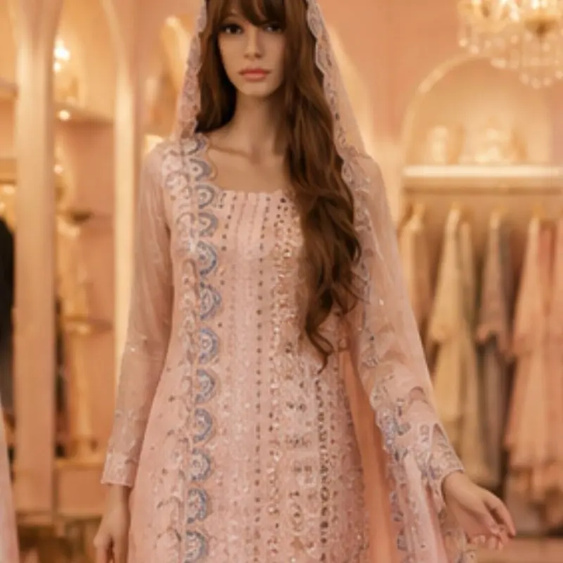 PeachElegance – Shisha Silk 3 Piece Suit