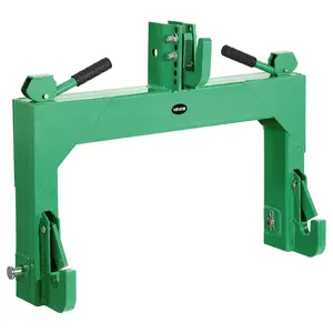VEVOR 3-Point Quick Hitch, 4000 Lbs Lift Capacity, 3-Pt Trailer Hitch with 5 Level Adjustable Bolt, Adaptation to Category 1 & 2 Tractor, Heavy Duty 3 Point Attachments, Green