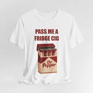 [SALE UP TO 50%] Pass Me A Fridge Cig Dr. Pepper T-Shirt / Sweatshirt / Hoodie – Funny Soda Lover Graphic, Unique Drink Box Design, Unisex Casual Wear, Gift for Dr Pepper Fans