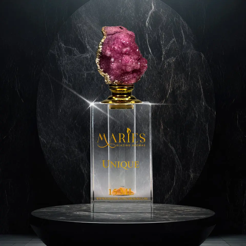 Unique Luxury Perfume Fragrance Oil | Magnolia Jasmine Dark Vanilla | Crystal Bottle