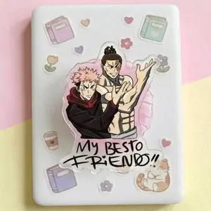 Jujutsu Kaisen Itadori & Todo Magnetic Phone Grip, Kindle Holder, MagSafe Compatible, Best Friend Meme Aesthetic, High-quality Print, Removable, Strong Magnet.