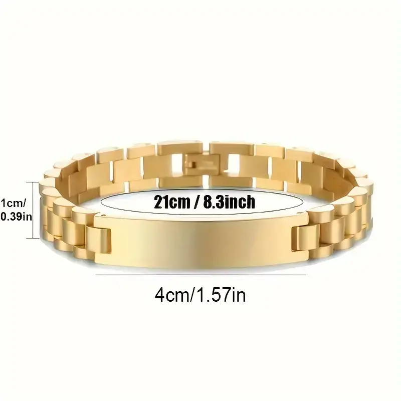 Personalized Stainless Steel Bracelet with "Edward," "Abel," "Bennett," "Dave" Engravings - 83.48gal, Black & Golden Tone, Ideal Father'S Day Gift for Him, Father'S Day Gift | Custom Engraving | Durable Bracelet Personalized Stainless Steel Bracelet with "Edward," "Abel," "Bennett," "Dave" Engravings - 83.48gal, Black & Golden Tone, Ideal Father'S Day Gift for Him, Father'S Day Gift | Custom Engraving | Durable Bracelet