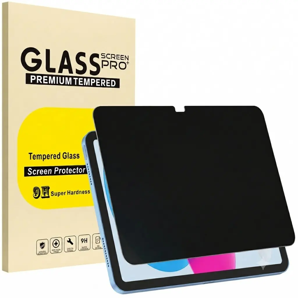 360° 4 Way Privacy Screen Protector for iPad A16 11th/ 10th Gen | (11/10.9 Inch 2025/2022 Release), 360 Degree Anti-Spy Tempered Glass Film, Case Friendly, Apple Pencil Support