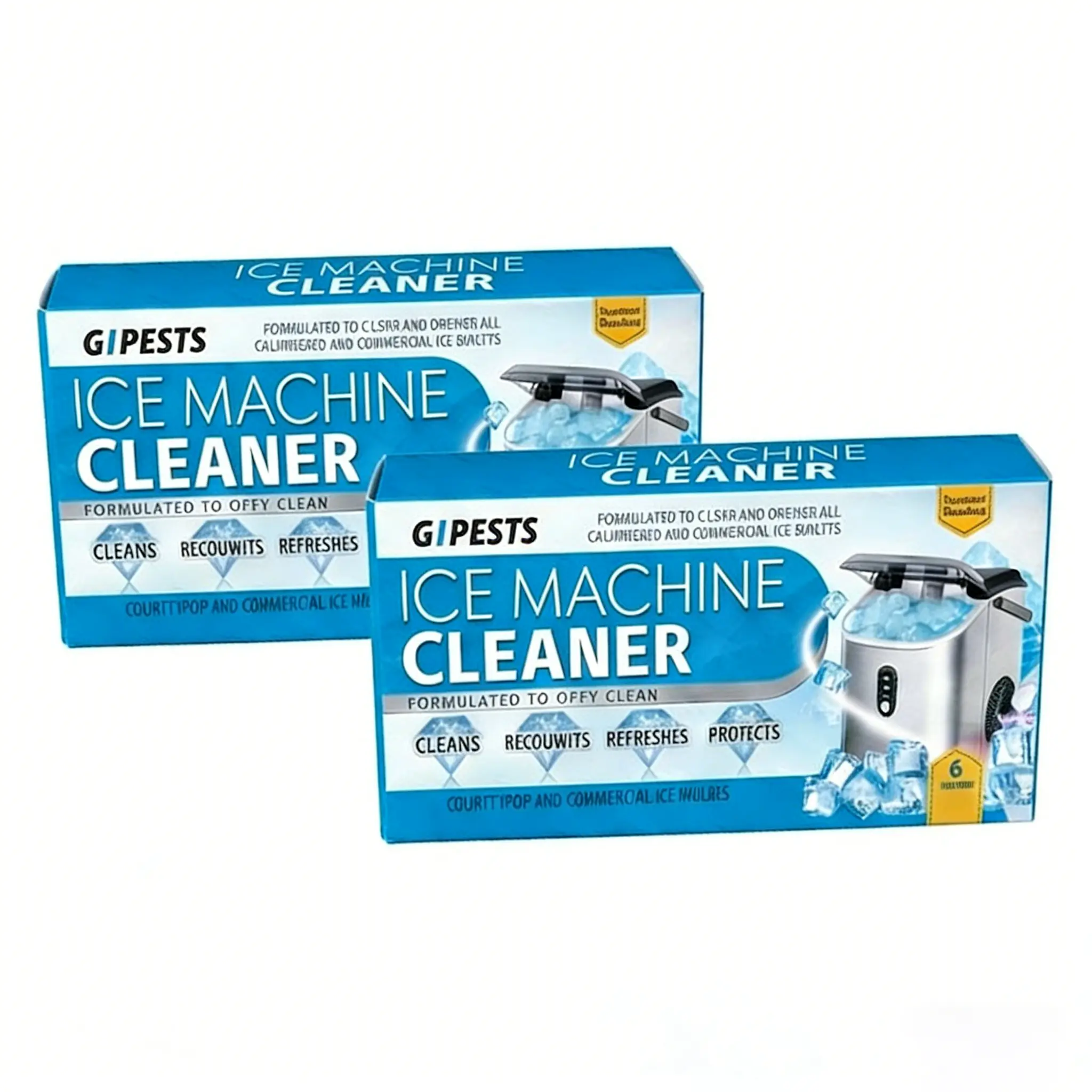 Nickel-Safe Scale Remover Ice Machine Cleaner Tablets 6Pack, Universal Descaling Solution for Countertop&Nugget Ice Makers, All-Purpose Ice Maker Cleaner for Home & Kitchen Use