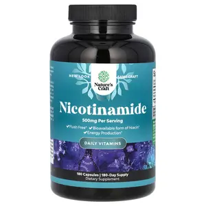 Nature's Craft Nicotinamide, 500 mg , 180 Capsules