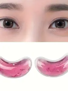 Reusable Gel Eye Mask, Ice Sensation Glitter Eyeshadow Patches, Women's Spa Gift for Valentine's Day, Thanksgiving, New Year