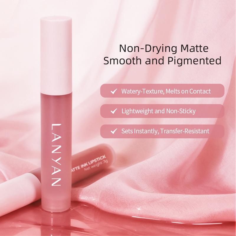 LANYAN Super Stay Matte Ink Lipstick-soft velvetmatte & cheek stain withairbrushed finish & long-lastingcomfort-Sets Instantly