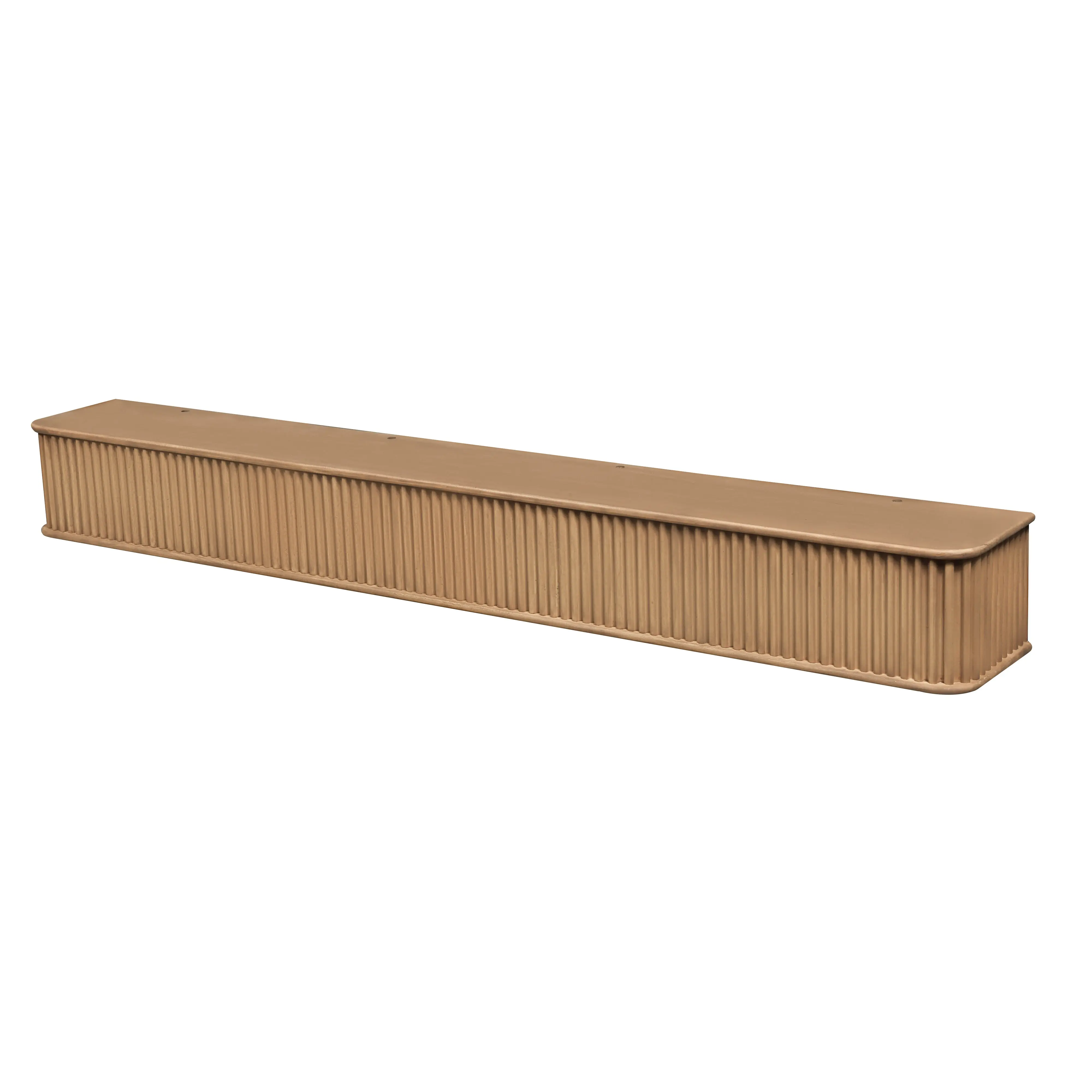 Fluted Fireplace Mantel Shelf – Real Wood