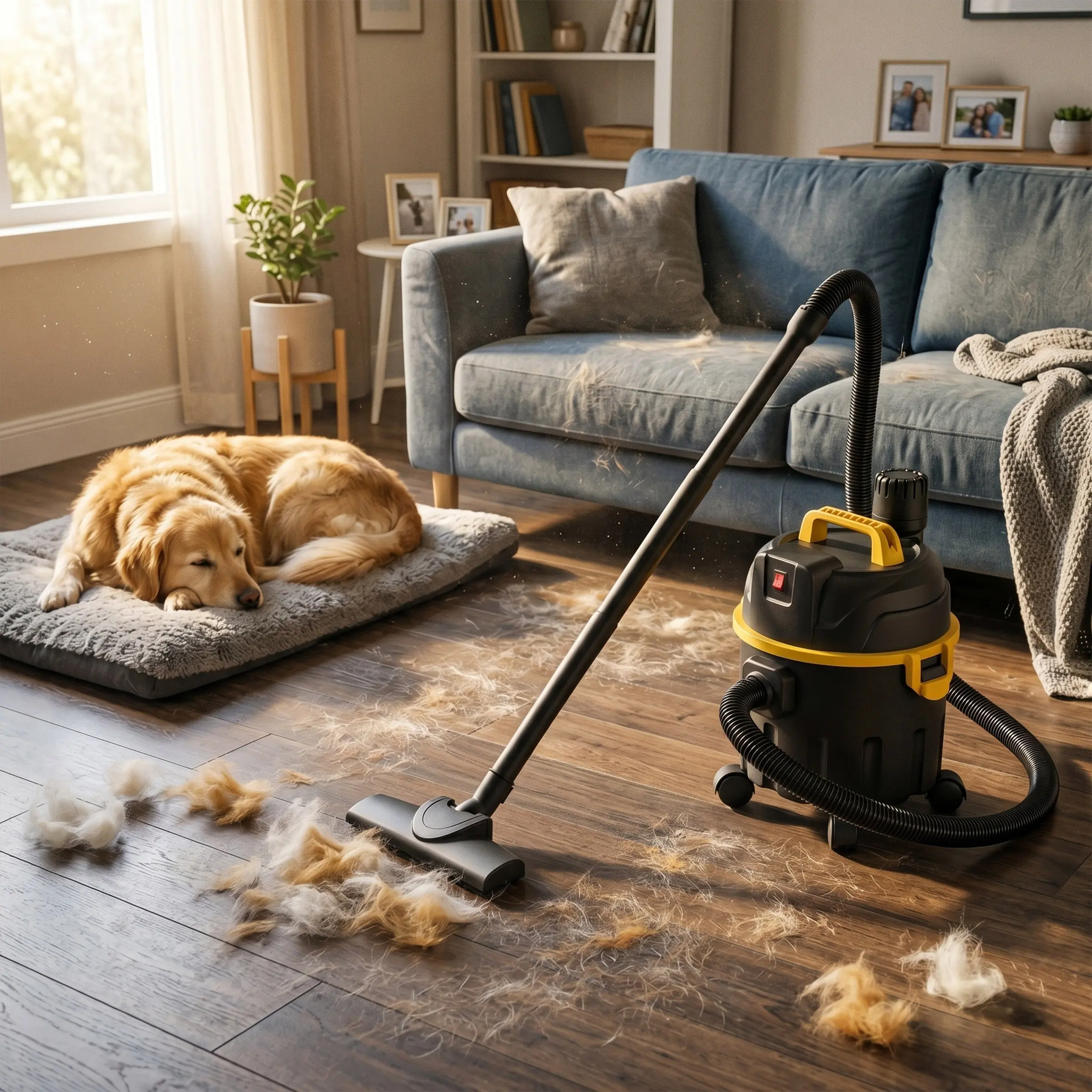 Star Alum 15L Wet Dry Vacuum Cleaner, 138 Inches Long Power Cord, Pet Hair Cleaning Kit, Portable Vacuum for Home, Car, Garage & Workshop