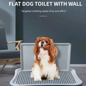 Dog Bathtub With Net, Reusable Anti-Splash Dog Toilet Drawer With Pee Shield, Easy Cleaning Indoor Dog Potty Trainer