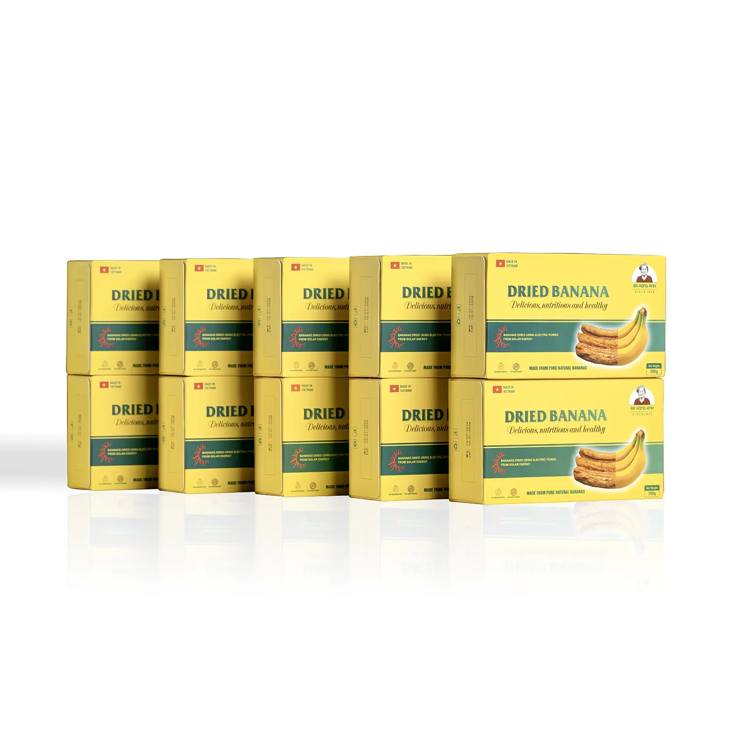 BANACO Premium Dried Whole Bananas – Quick Energy Boost Natural Chewy Snack
