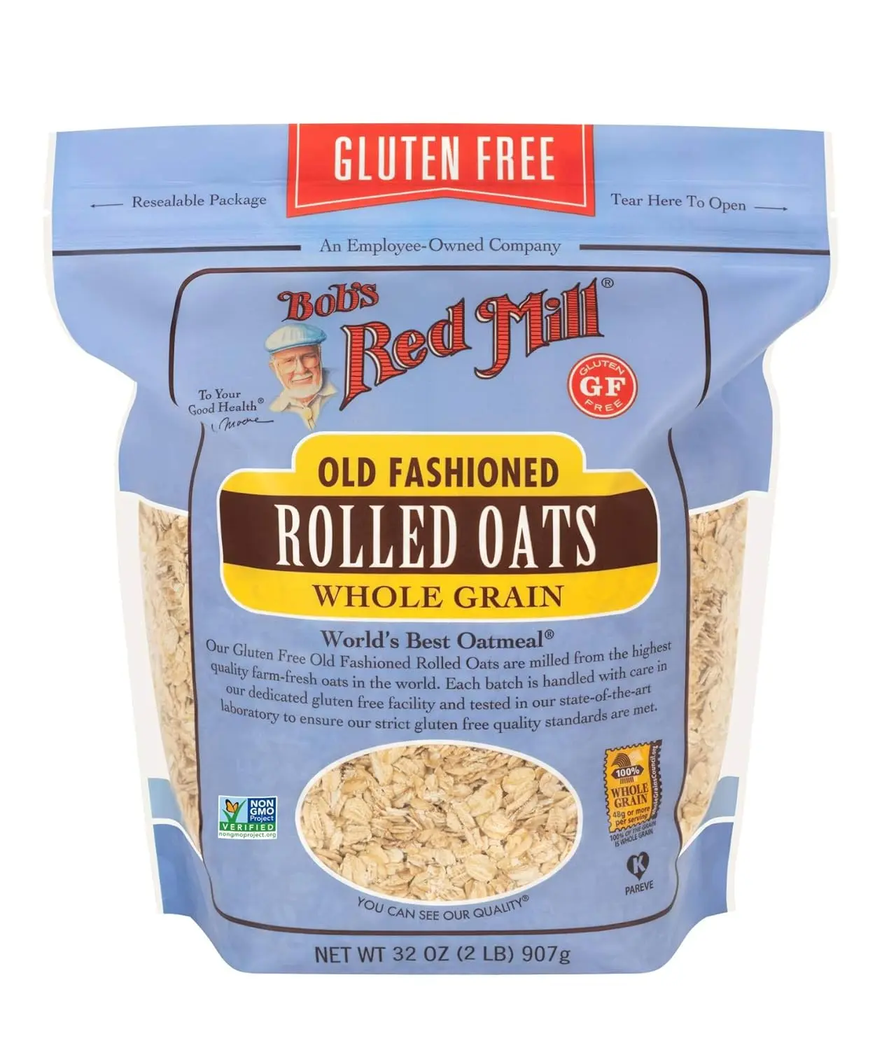 Bob's Red Mill Gluten Free Old Fashioned Rolled Oats , 32oz