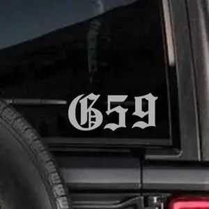 Small G59 window sticker