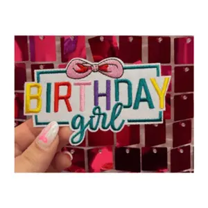 Birthday Girl Iron On Patch