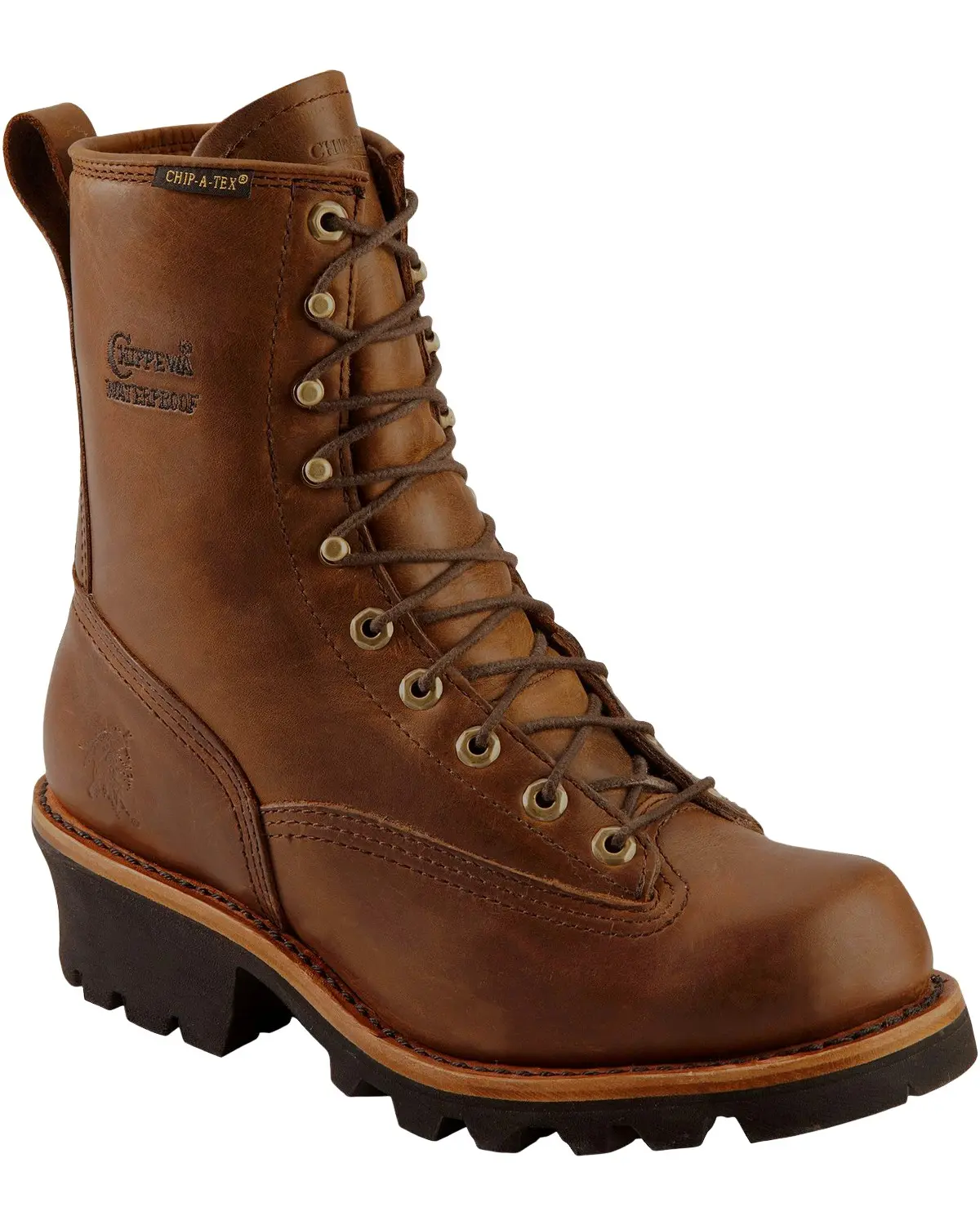 Chippewa Men's Men'S Lace-Up Waterproof 8" Logger Boot Steel Toe - 73101