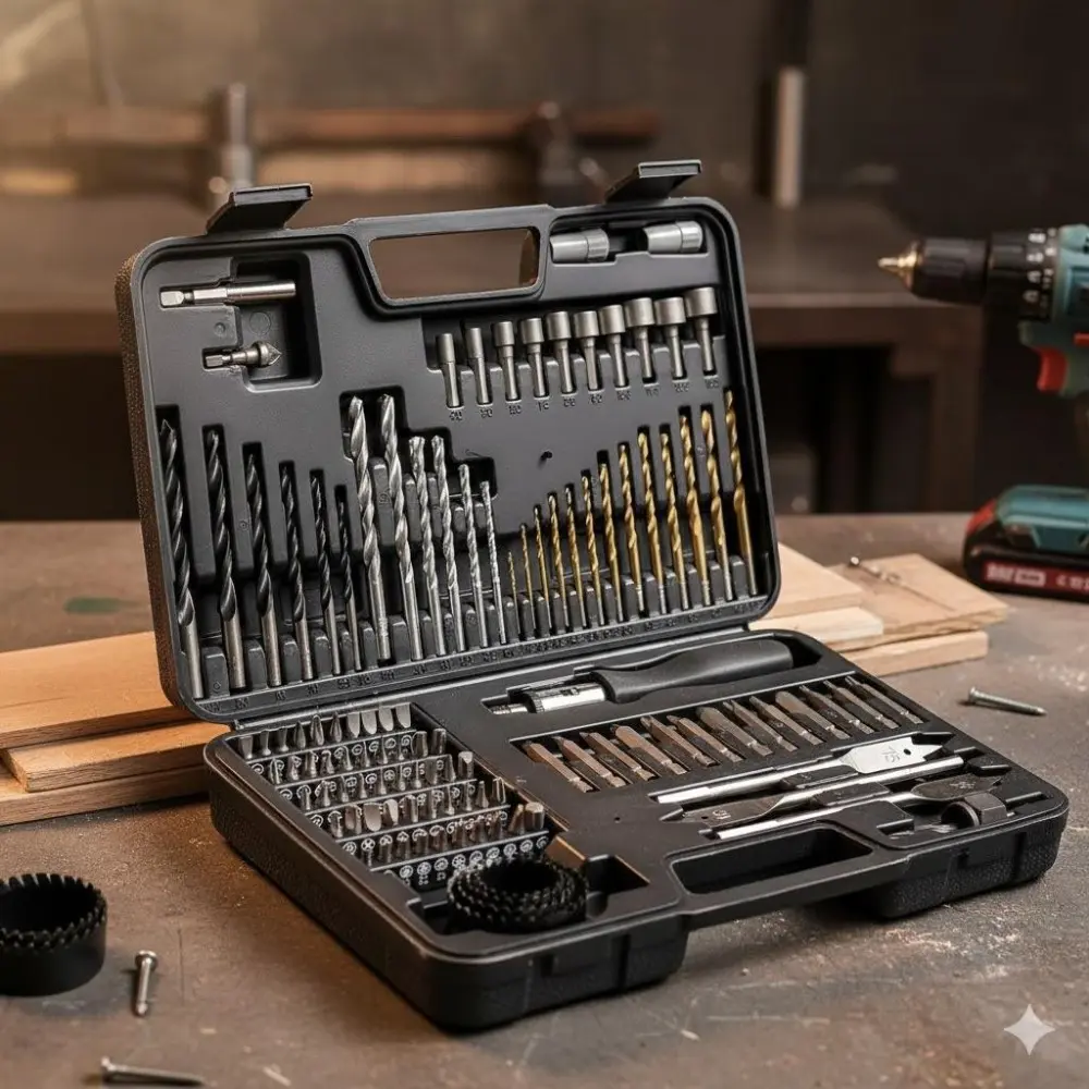 Professional Woodworking Drill Bit Set: High Hardness & Wear Resistant Bits for Precise Drilling Carving. Ideal for Woodworking, Furniture Making, DIY Projects. Durable Efficient Multi-Purpose Tools for All Wood Crafts.