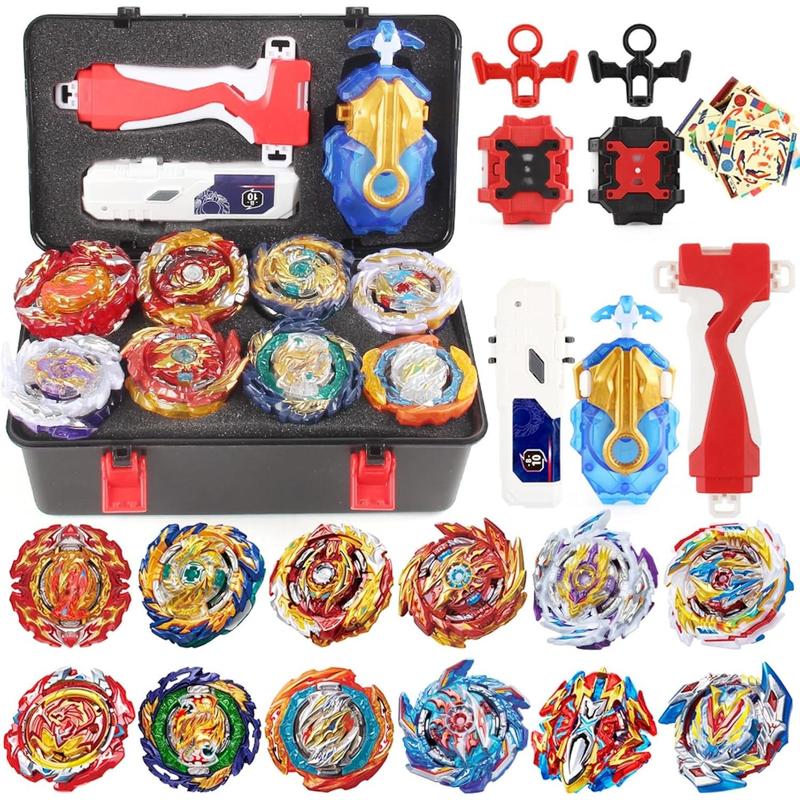 Ultimate Group Battle Arena: Beyblade Burst Set with 12 Tops & 3 Launchers | Unbeatable Value for Tournaments & Parties | Complete Storage Box Gift for Kids