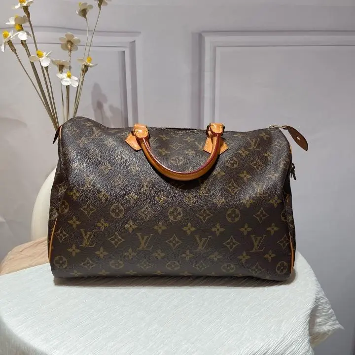 Pre-owned Louis Vuitton Speedy 35 Handbag in Monogram Canvas M41524 ZX083