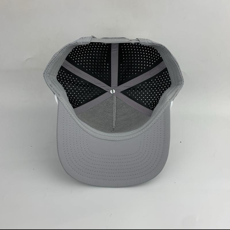 3 Under Par Co " TRex" Edition Golf Hat Grey with Perforated Design and Green Trim for Optimal Comfort