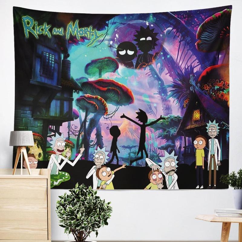 Rick and Morty Tapestry Wall Decor Wall Hanging for Bedroom
