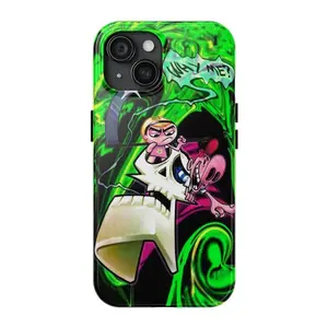 Billy and Mandy Phone Case, Funny Cartoon Phone Cover Compatible with iPhone X, 11, 12, 13, 14, 15, 16, 17 Plus Pro Promax & SS Galaxy S21-25 Series