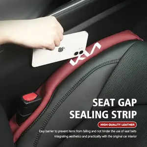 2Pcs Car Seat Gap Filler Leak Proof Sealing Strip Automotive Interior Accessories For KIA K5 K9 Sorento Ceed Sportage Carnival Stinger Forte Niro Cadenza Soul Cerato EV6 Stonic Cerato Telluride Proceed RIO Borrego Seltos Picanto