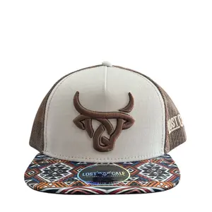 Lost Calf Gorra torito cafe/gris