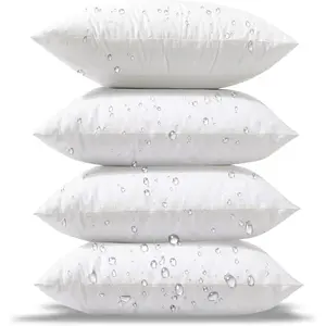 16 x 16 Pillow Inserts - Pillows Resistant Throw Pillow Inserts Hypoallergenic Square Couch Sham Cushion Stuffer - 16 Inches, 4 Count (Pack of 1)
