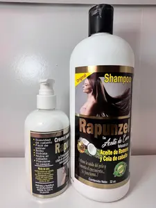 RAPUNZEL SHAMPOO AND STYLING CREAM WITH COCONUT, ROSEMARY AND HORSETAIL, SET OF 2 PRODUCTS