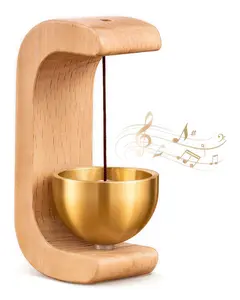 Natural Wood Wind Chime, Crisp Sound Door Bell, Retro Pastoral Decor Hanger, Perfect for Home Shop Garden & Housewarming Gift