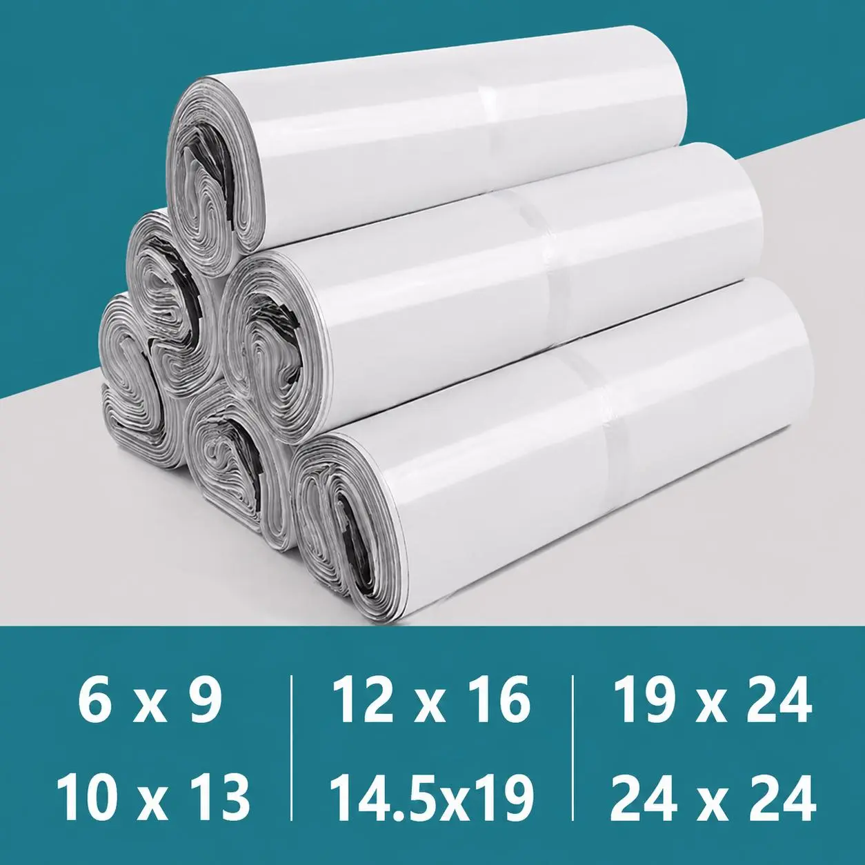 Polymailers Shipping Supplies - 2.0 Mil Thick Waterproof Polyethylene Plastic Envelopes, Self-Seal Peel-and-Seal Adhesive Strip, Multi-Size for Online Sellers’ Ecommerce Clothing Shipping, Reduces Costs, Offers Reliable Protection
