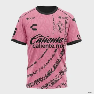 Customized Club Tijuana Pink Home T-Shirt - Authentic LIGAMX Mexico Soccer Gear