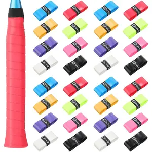 24 Pieces Tennis Racket Grip Tape Set,Pre-cut Badminton Racket Overgrips Tape with Velvety Comfort for Anti Slip and Absorbent Grip,Halloween Party Valentine's Day Gifts,DIY Tools & Hardware