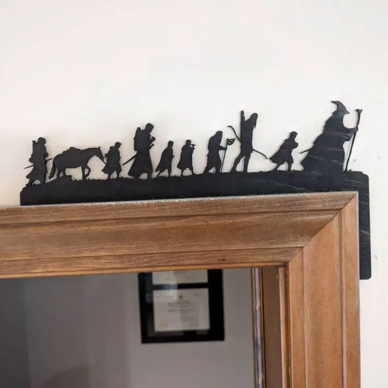 Metal Wall Sculpture Corner Piece, Modern Home Decor, Modern Cool Design, Perfect Christmas Gift, Elegant Silhouette Design for Living Room Decoration, Wall Art Decor